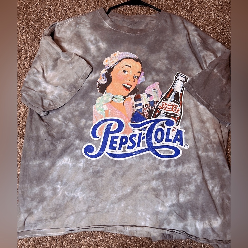 3XL men’s Vintage Pepsi Cola Tye dye Graphic tee.